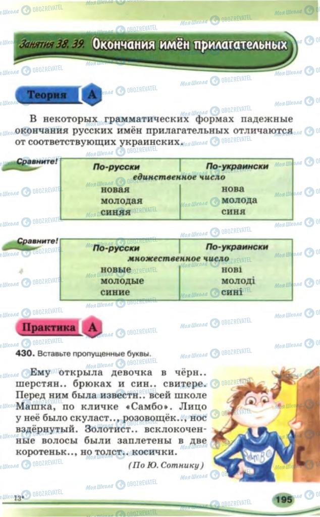 Учебники Русский язык 5 класс страница 195