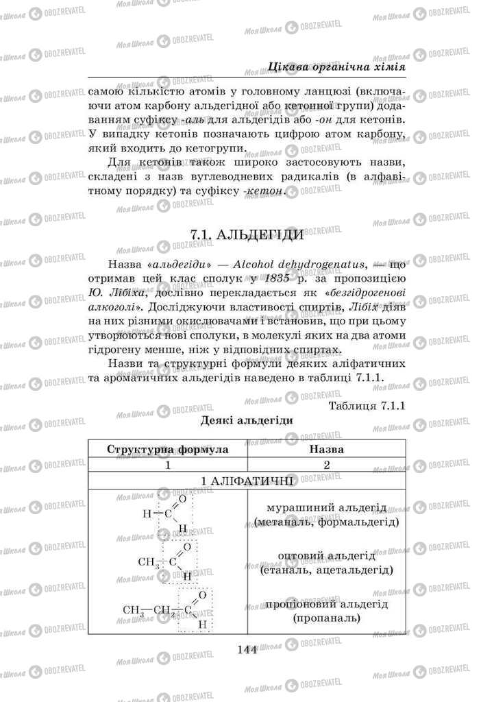 Підручники Хімія 8 клас сторінка  144