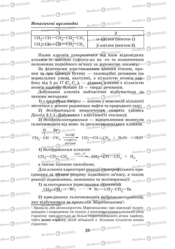 Підручники Хімія 8 клас сторінка  23
