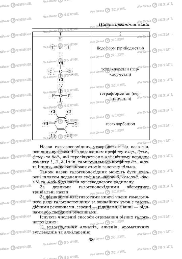Підручники Хімія 8 клас сторінка 68
