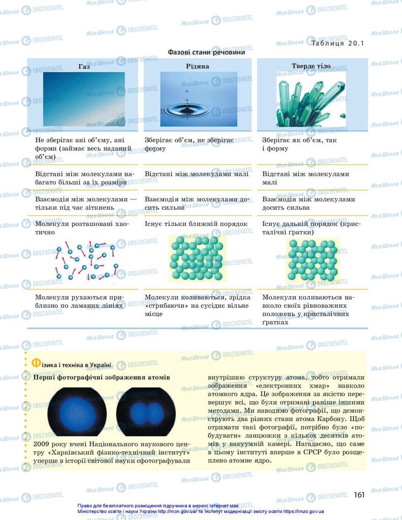 Підручники Фізика 10 клас сторінка 161