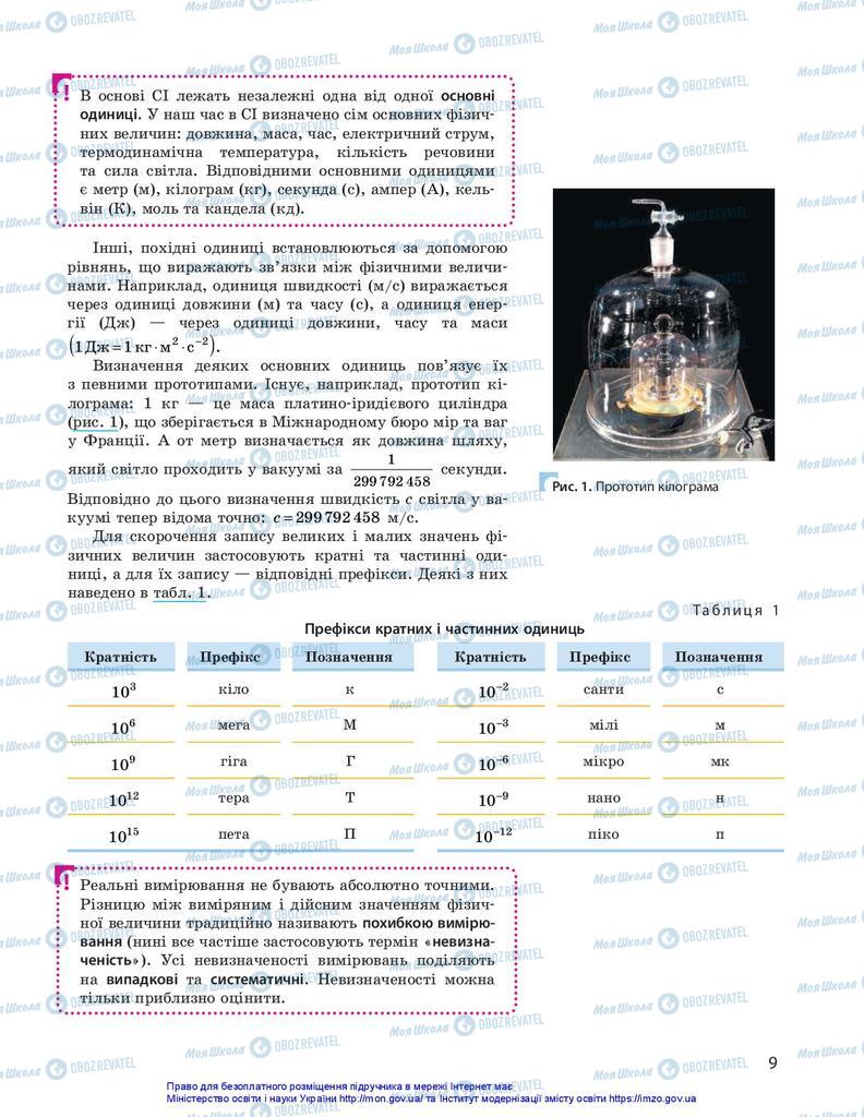 Учебники Физика 10 класс страница 9