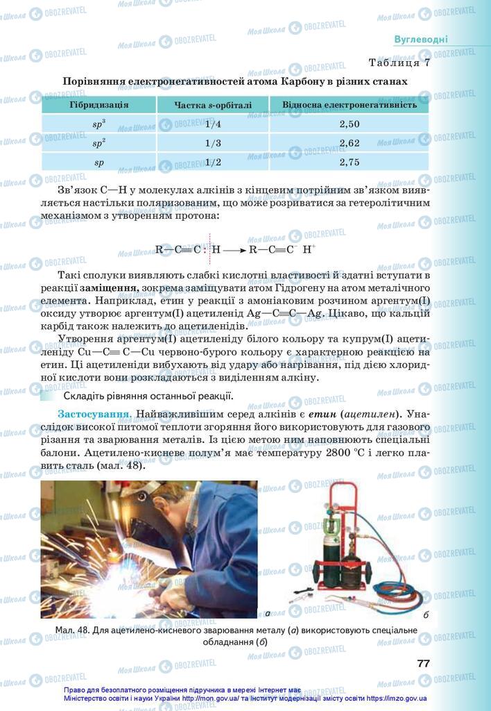 Учебники Химия 10 класс страница 77