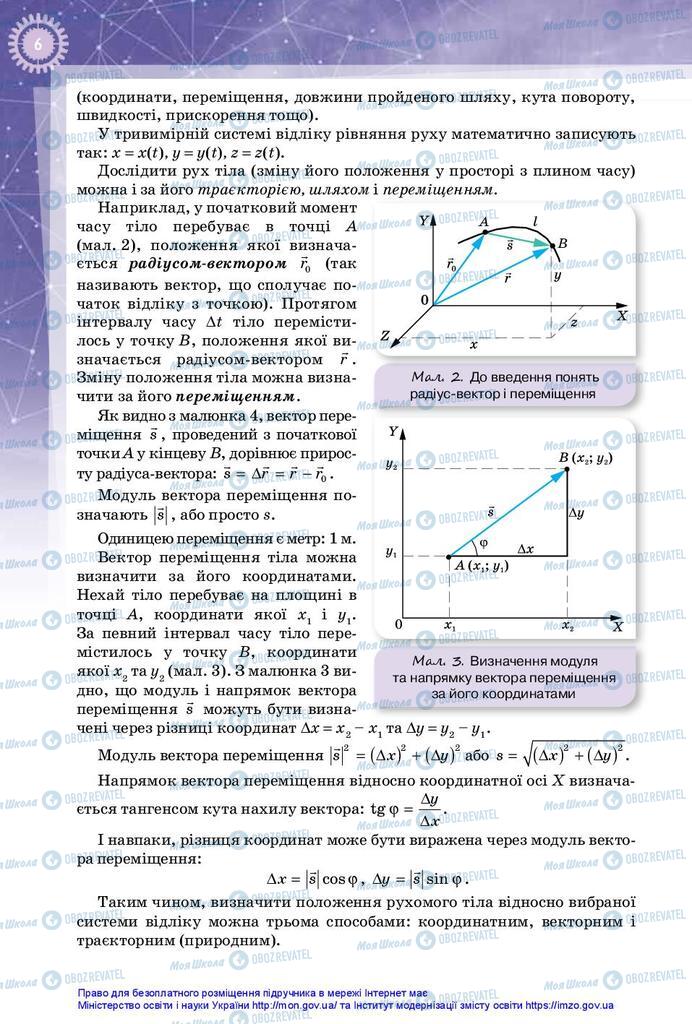 Підручники Фізика 10 клас сторінка  6