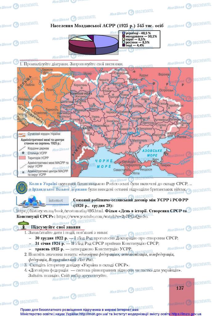 Підручники Історія України 10 клас сторінка 137