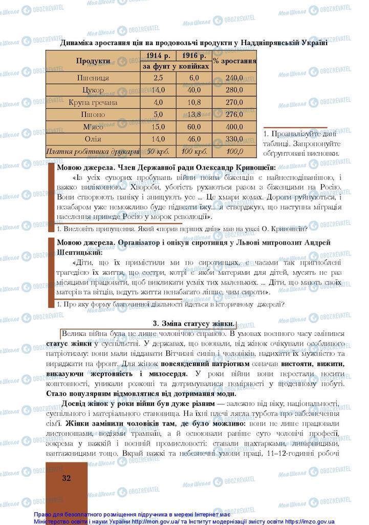 Підручники Історія України 10 клас сторінка 32
