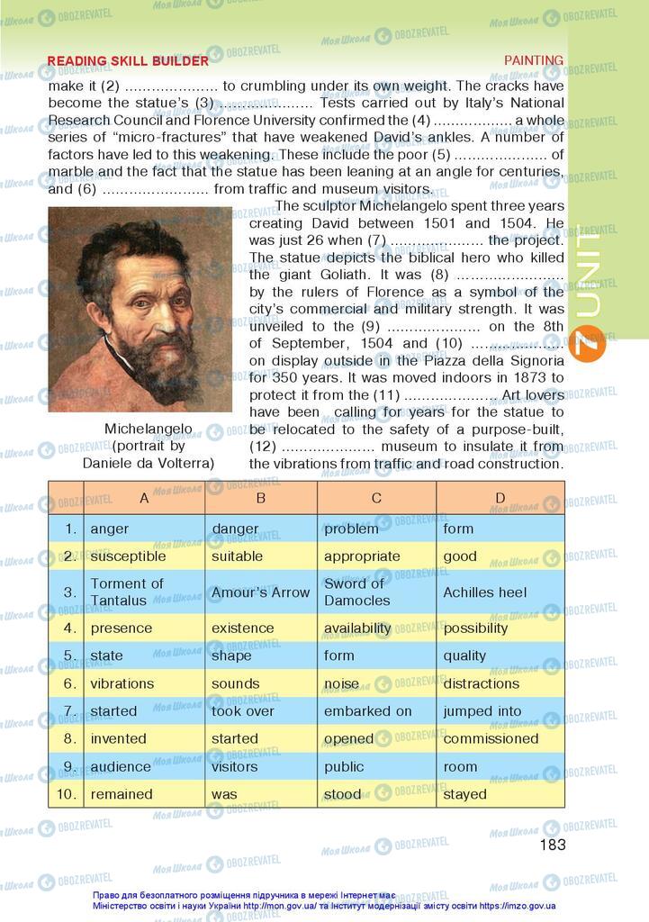 Підручники Англійська мова 10 клас сторінка 183