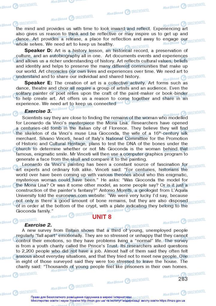 Підручники Англійська мова 10 клас сторінка 283