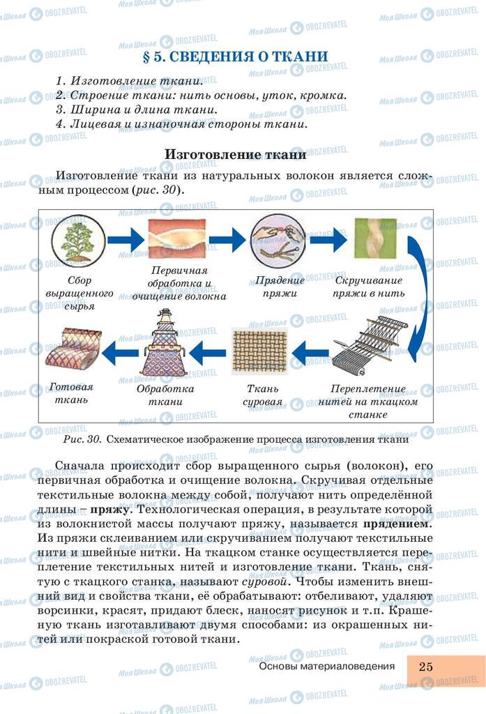 Учебники Трудовое обучение 5 класс страница 25