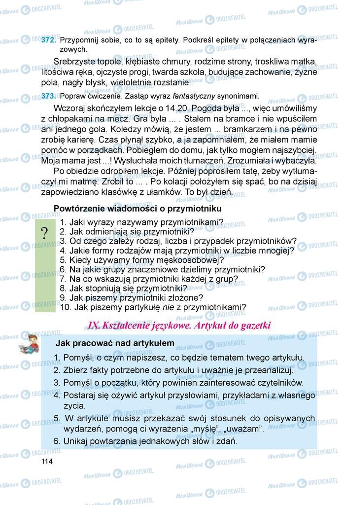 Учебники Польский язык 6 класс страница 114