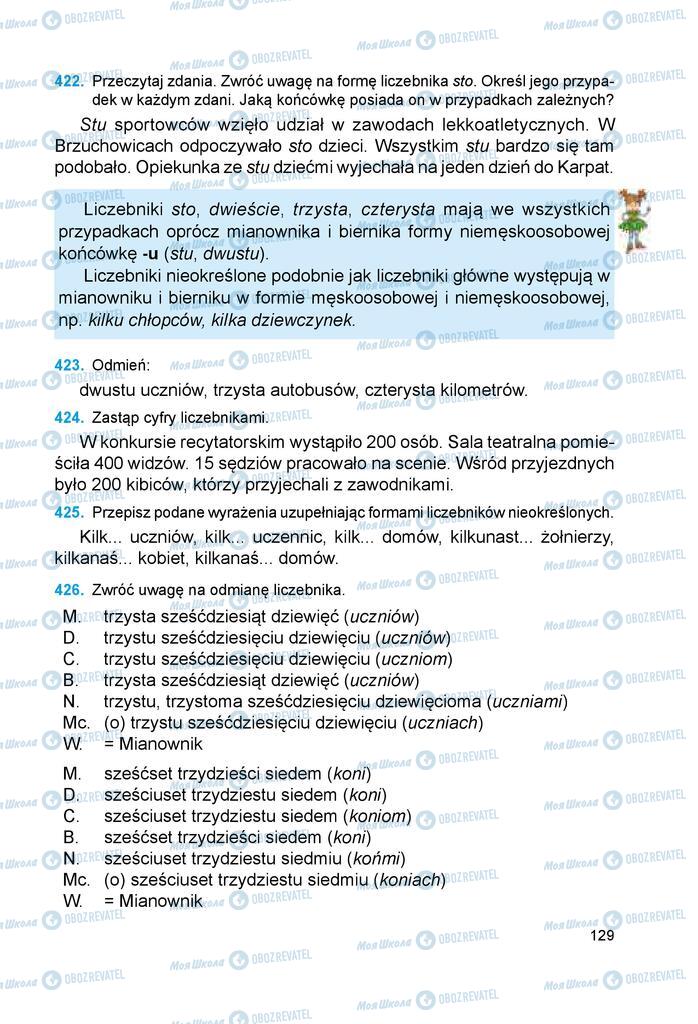 Підручники Польська мова 6 клас сторінка 129