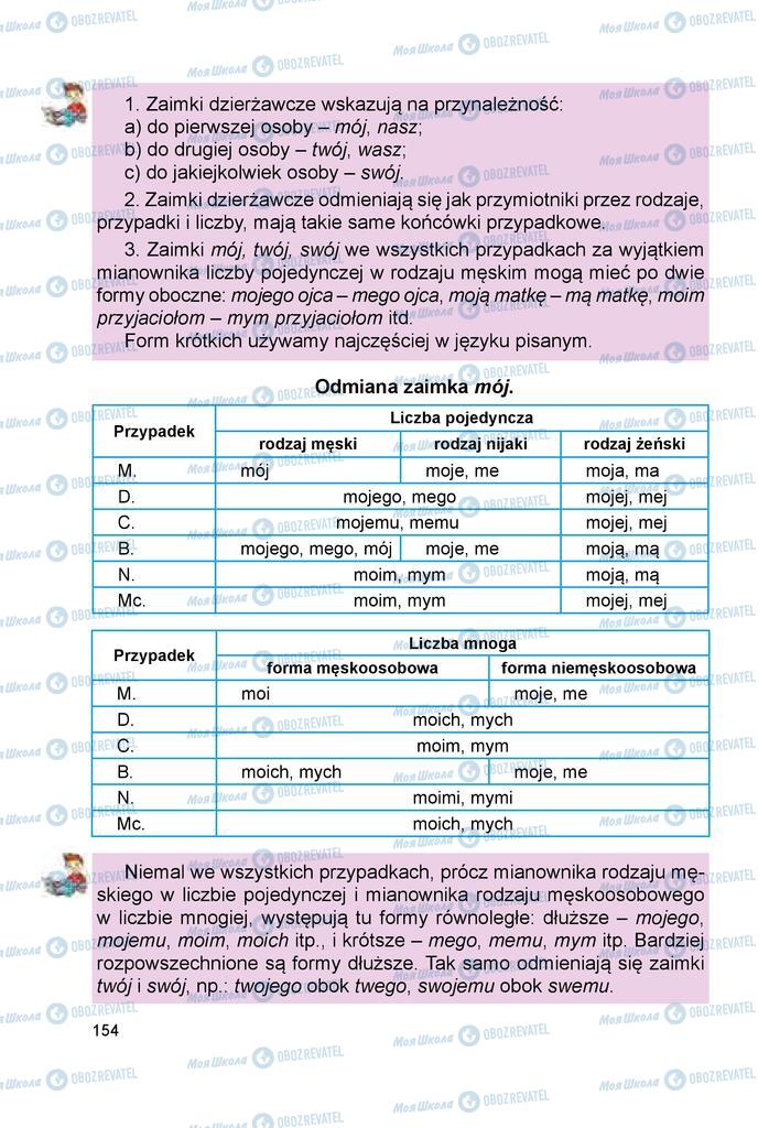 Підручники Польська мова 6 клас сторінка 154