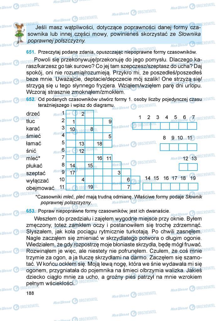 Підручники Польська мова 6 клас сторінка 188