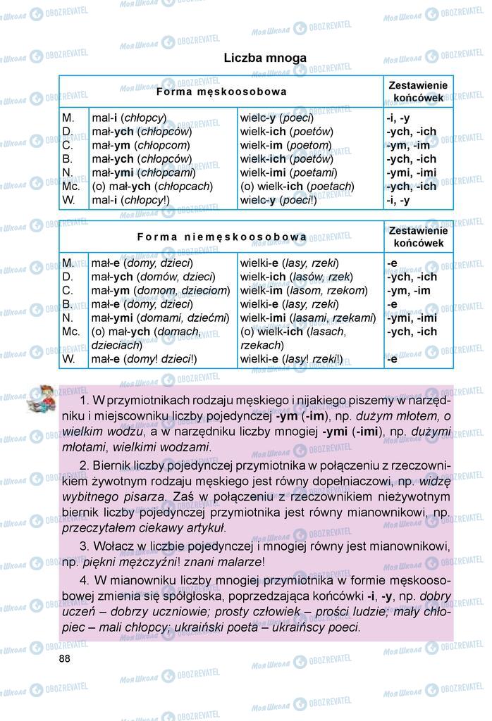 Підручники Польська мова 6 клас сторінка 88