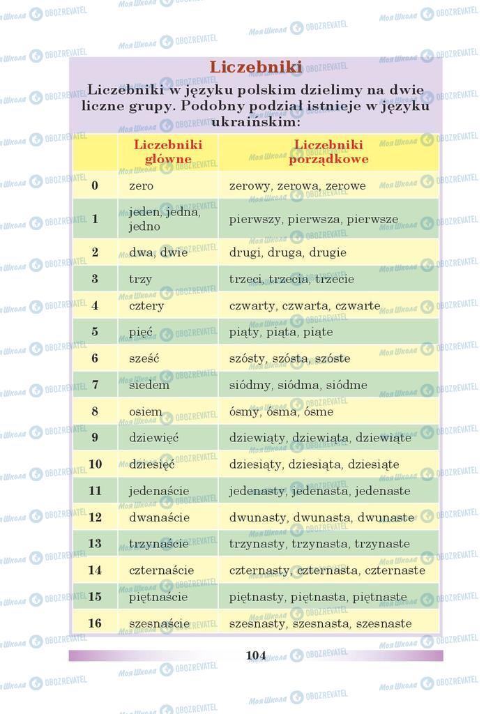 Підручники Польська мова 5 клас сторінка 104