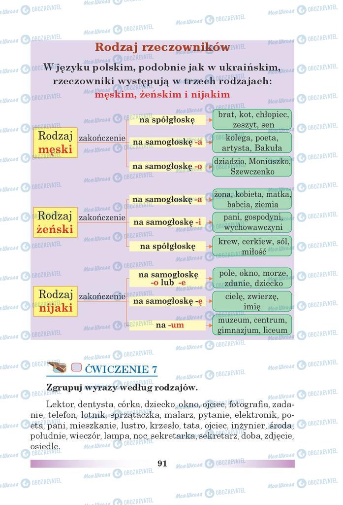 Підручники Польська мова 5 клас сторінка 91