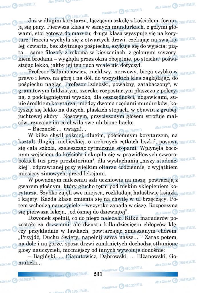 Підручники Польська мова 6 клас сторінка 231