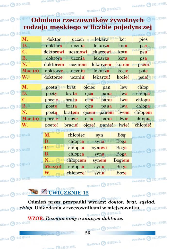 Підручники Польська мова 6 клас сторінка 26