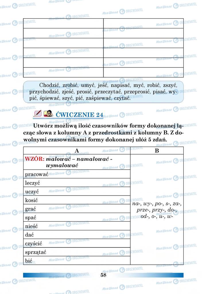 Учебники Польский язык 6 класс страница 58