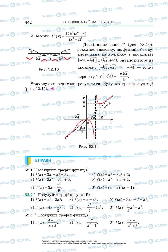 Підручники Алгебра 10 клас сторінка 442