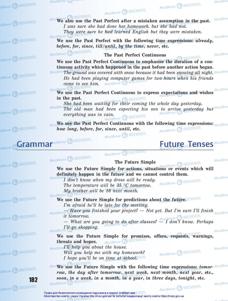Підручники Англійська мова 10 клас сторінка 182