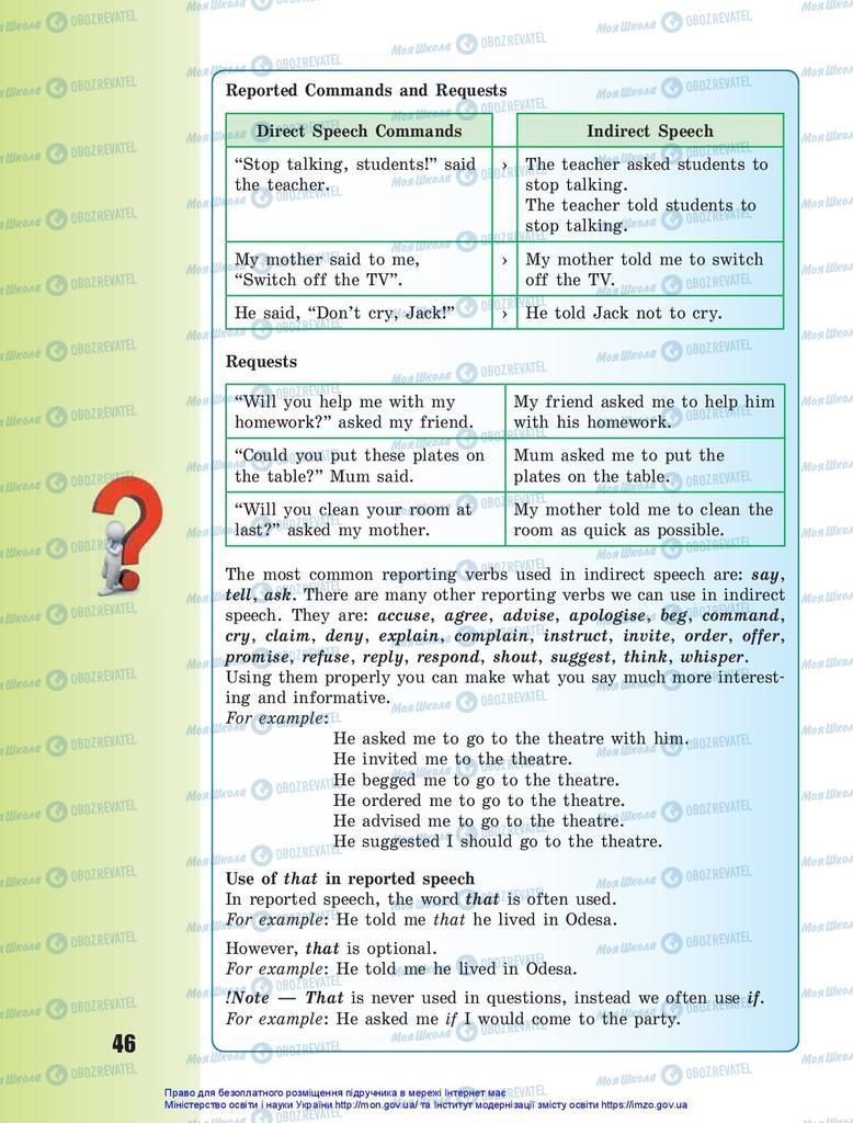 Підручники Англійська мова 10 клас сторінка 46