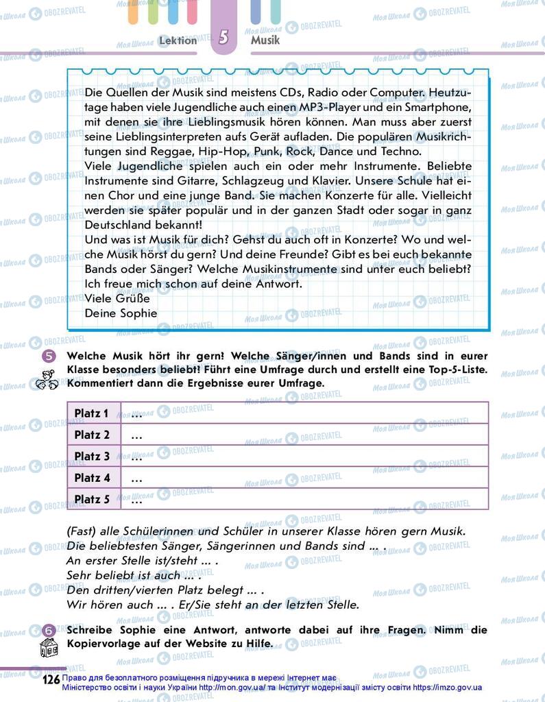 Учебники Немецкий язык 10 класс страница 126