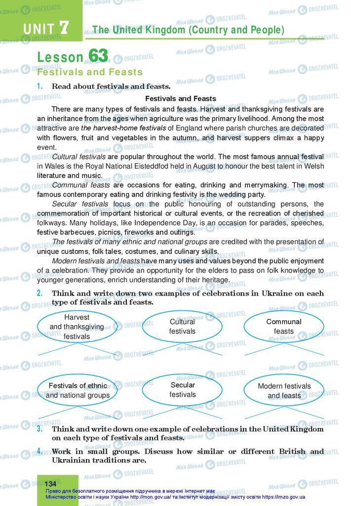 Підручники Англійська мова 10 клас сторінка 134