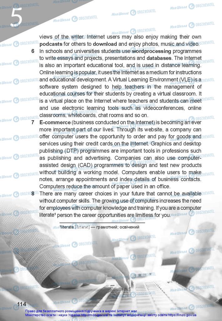 Підручники Англійська мова 10 клас сторінка 114