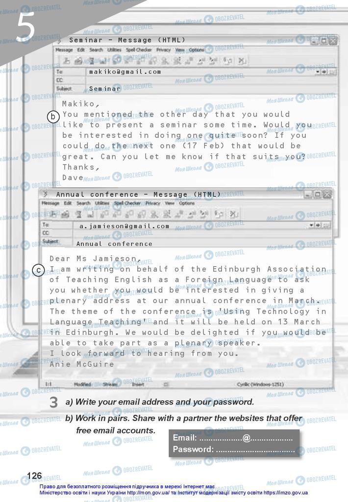 Підручники Англійська мова 10 клас сторінка 126
