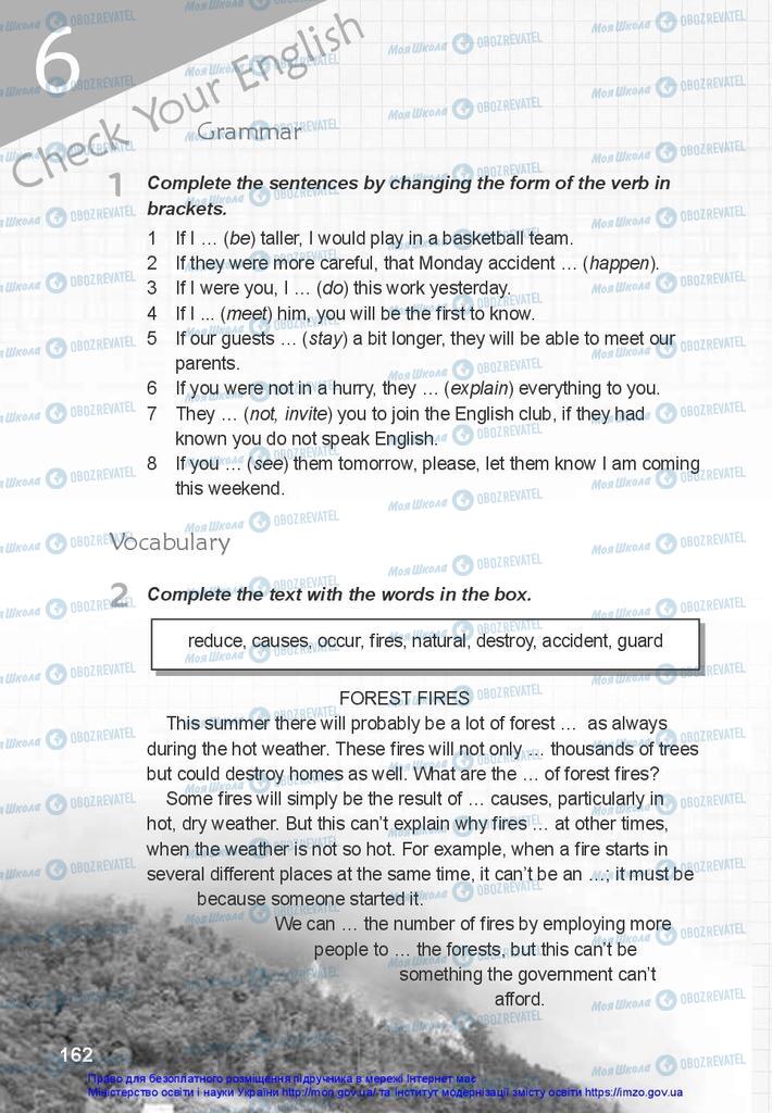 Підручники Англійська мова 10 клас сторінка 162