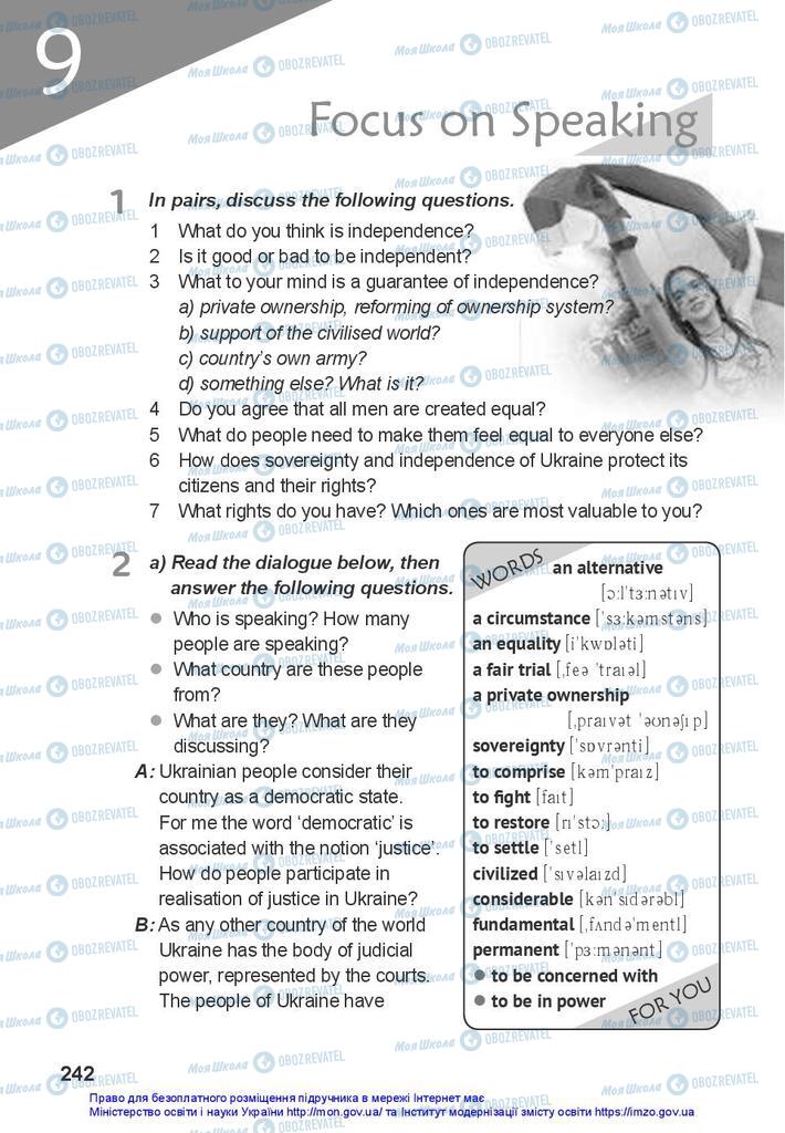 Підручники Англійська мова 10 клас сторінка 242