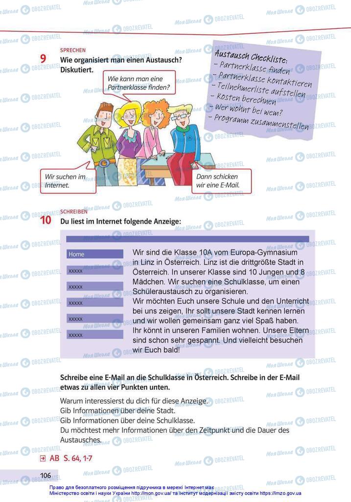Учебники Немецкий язык 10 класс страница 106
