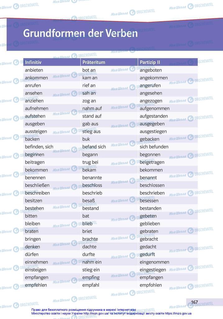 Підручники Німецька мова 10 клас сторінка  167