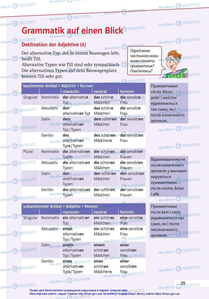 Учебники Немецкий язык 10 класс страница 25
