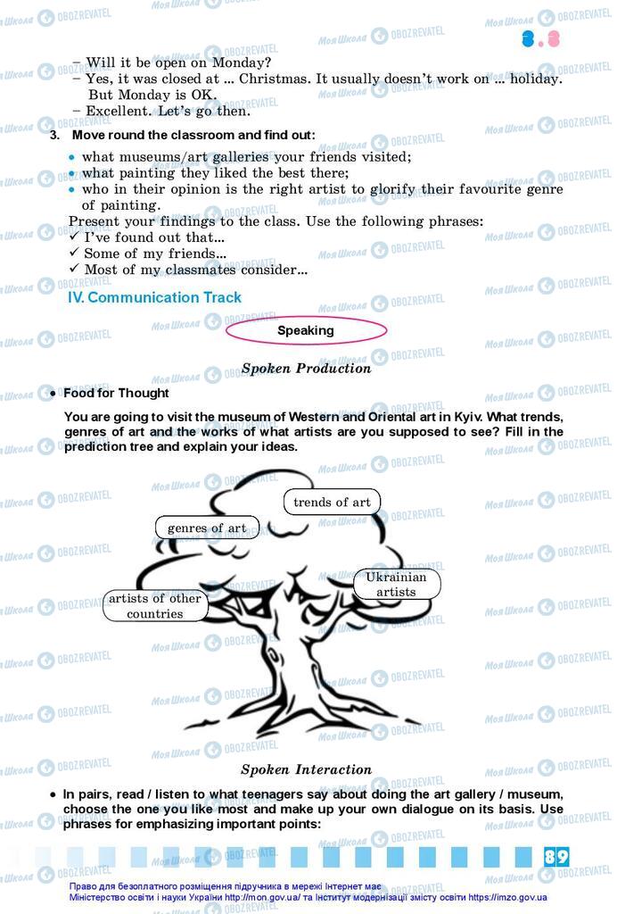 Підручники Англійська мова 10 клас сторінка 89