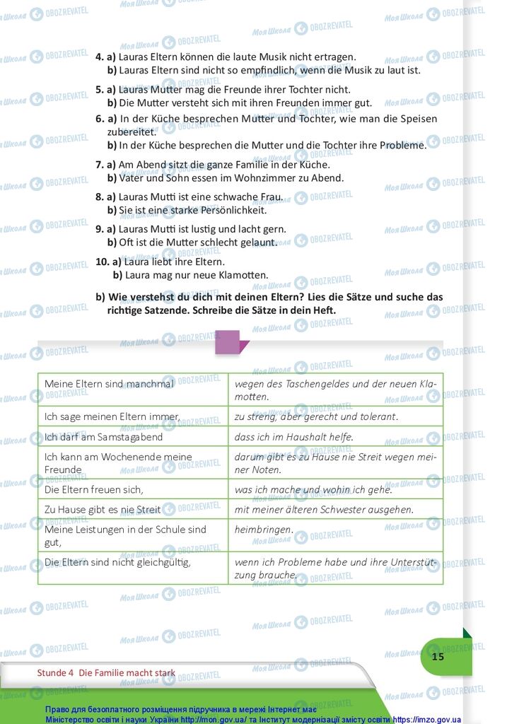 Підручники Німецька мова 10 клас сторінка 15