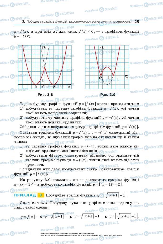 Підручники Алгебра 10 клас сторінка 25