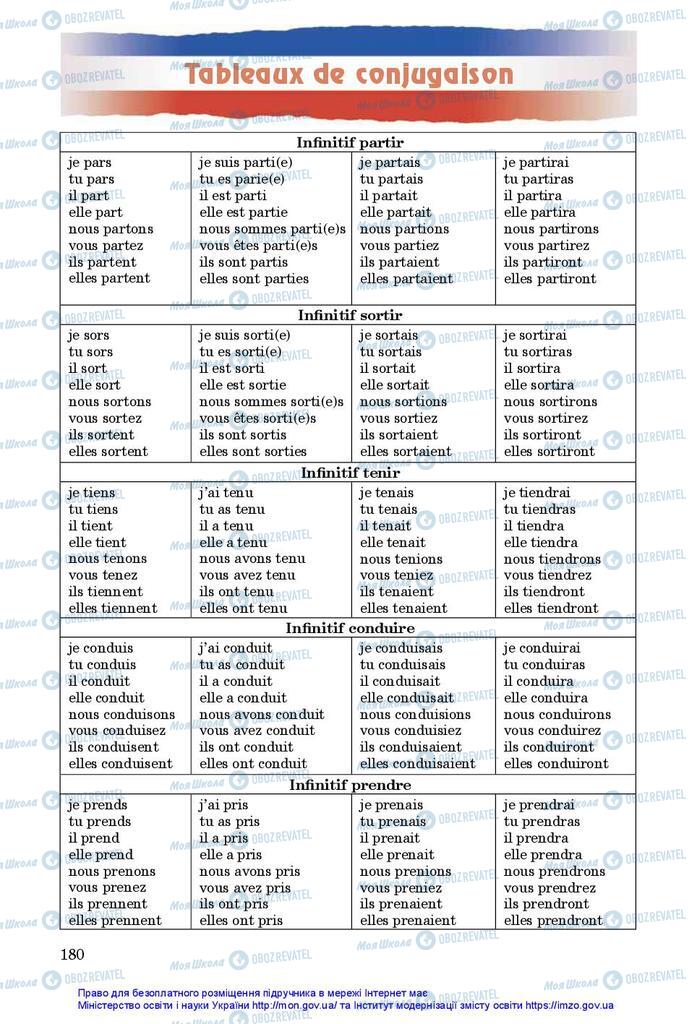 Підручники Французька мова 10 клас сторінка  180