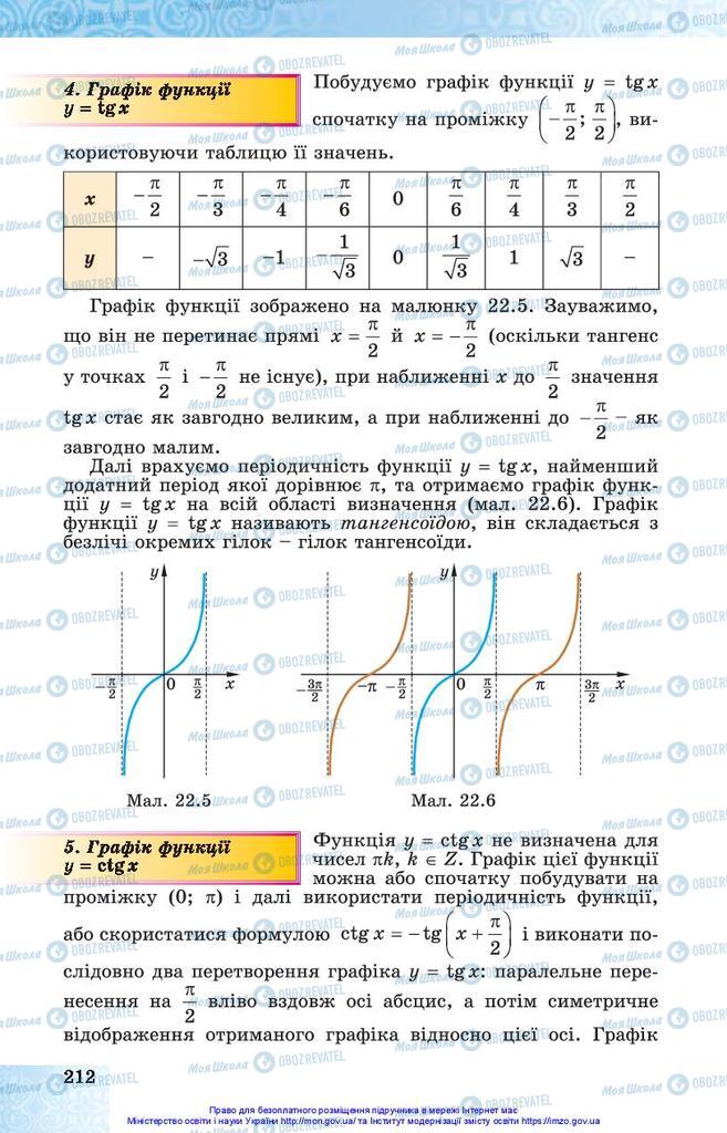 Учебники Алгебра 10 класс страница 212