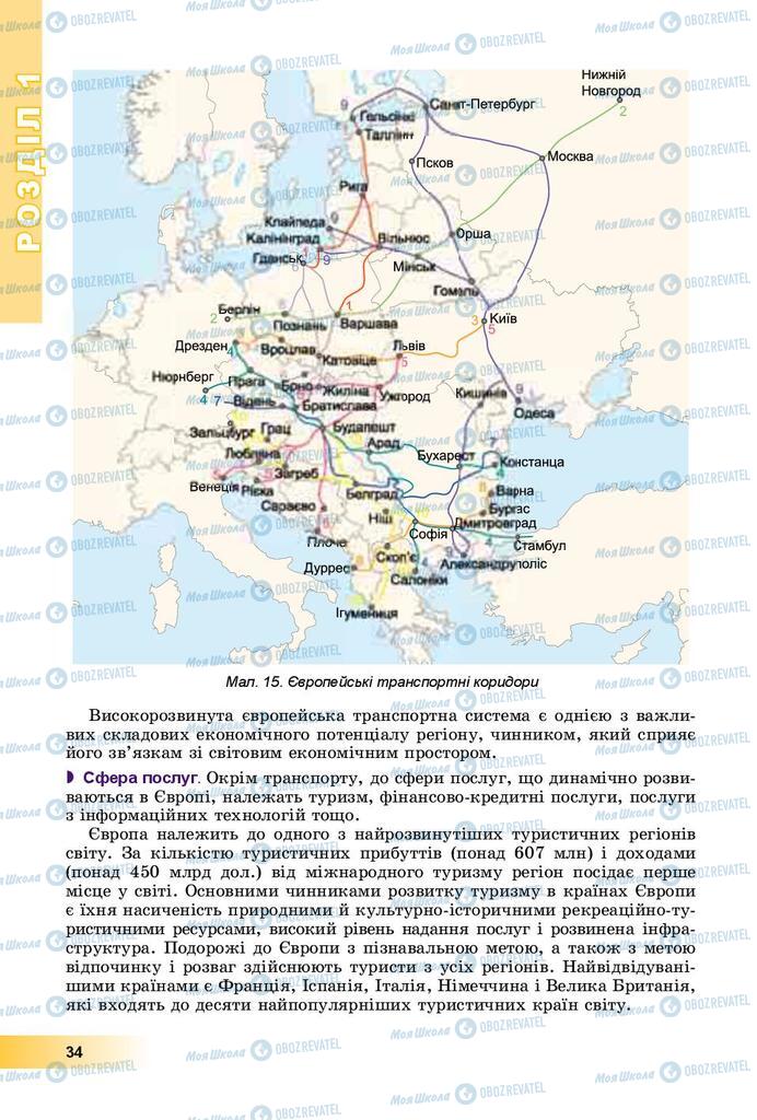 Підручники Географія 10 клас сторінка 34