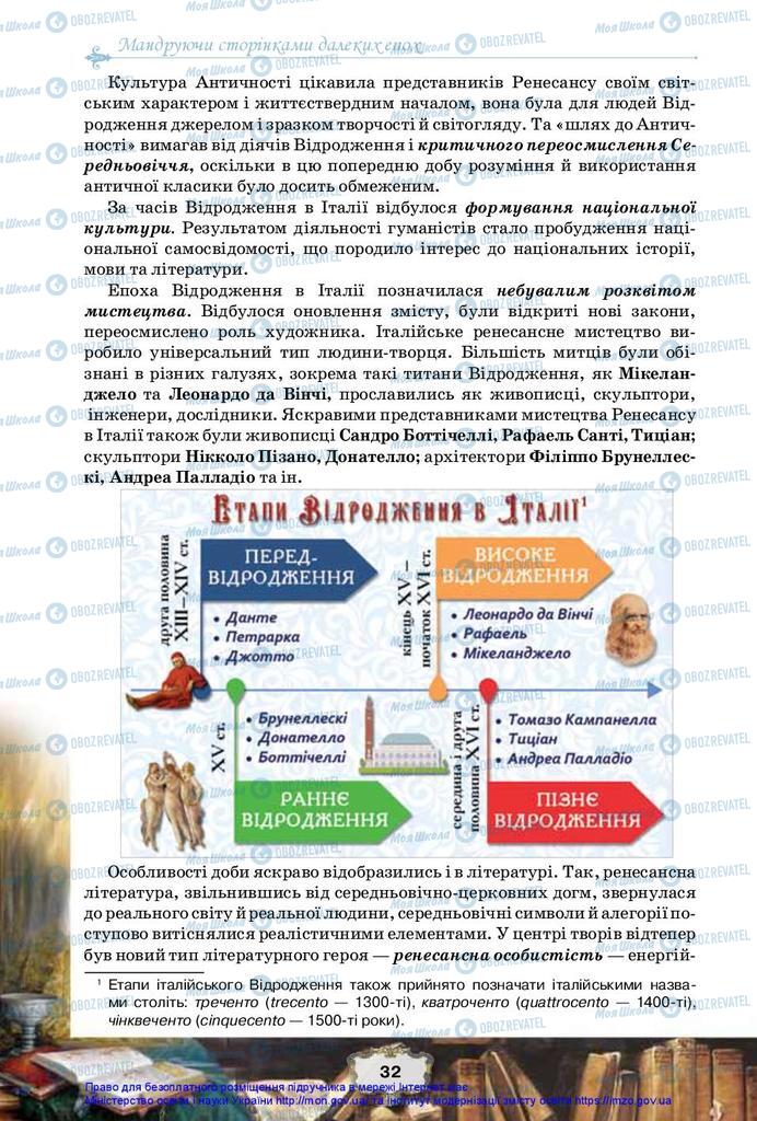 Підручники Зарубіжна література 10 клас сторінка 32