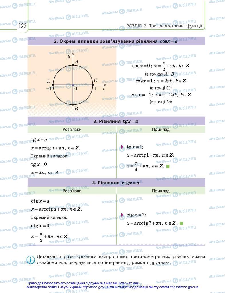 Учебники Математика 10 класс страница 122