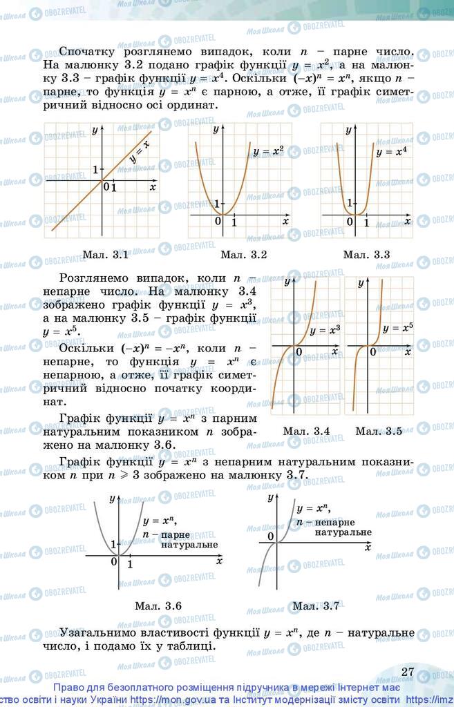 Підручники Математика 10 клас сторінка 27