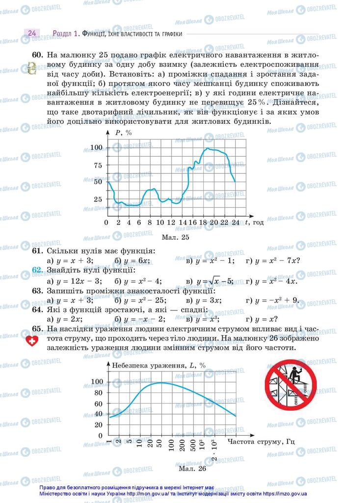 Підручники Математика 10 клас сторінка 24
