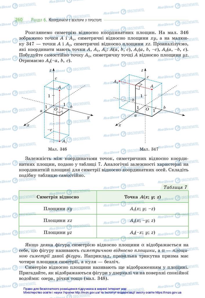 Підручники Математика 10 клас сторінка 260
