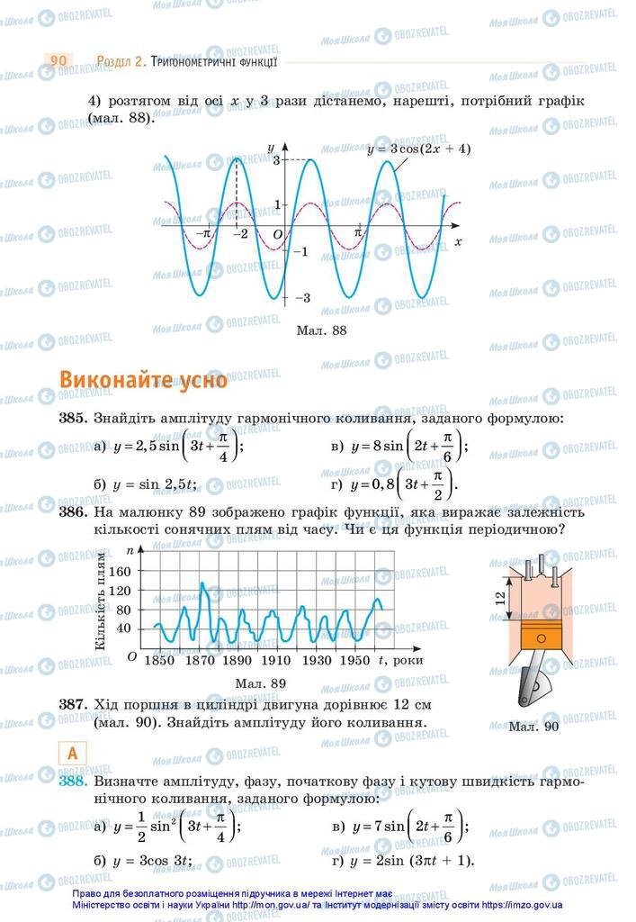 Підручники Математика 10 клас сторінка 90