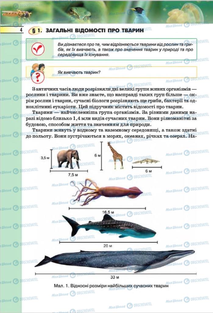 Учебники Биология 7 класс страница  4