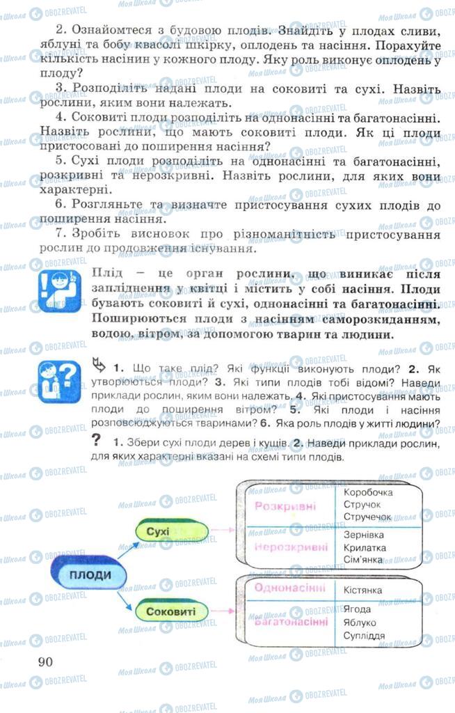 Підручники Біологія 7 клас сторінка 90