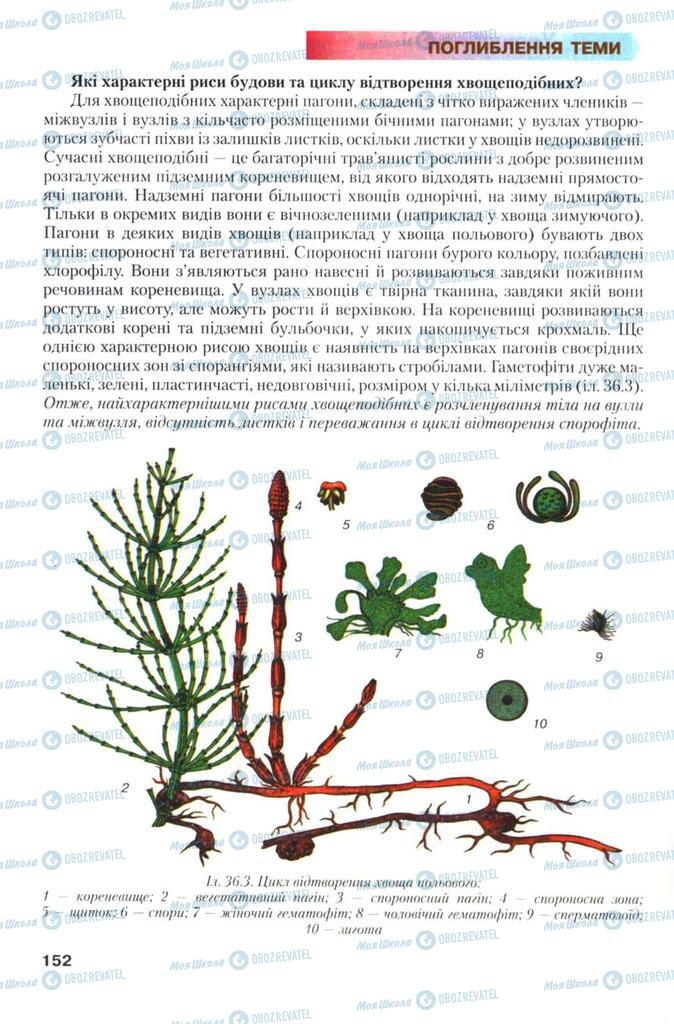 Учебники Биология 7 класс страница 152
